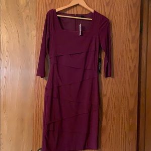 WHBM maroon dress